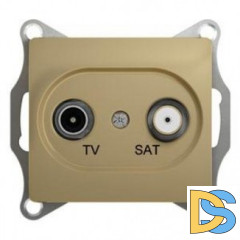 Розетка телевизионная единственная ТV-SAT, Титан, серия Glossa, Schneider Electric