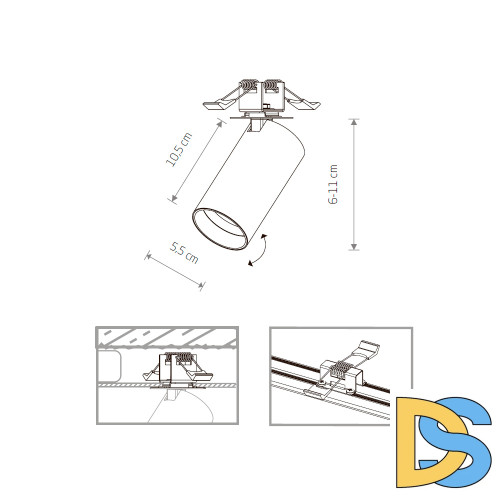 Спот Nowodvorski Mono Surface 7683