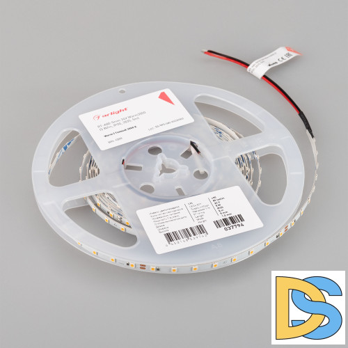 Светодиодная лента Arlight RT-A80-5mm 24V Warm3000 (5 W/m, IP20, 2835, 5m) 037794