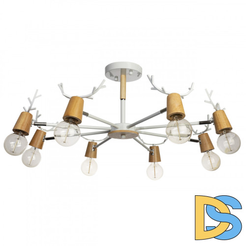 Люстра на штанге Loft IT Sven 10024/8 White