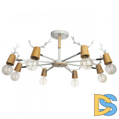 Люстра на штанге Loft IT Sven 10024/8 White