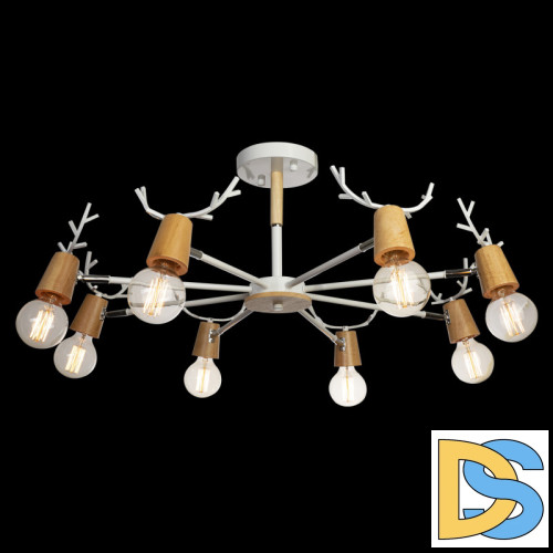 Люстра на штанге Loft IT Sven 10024/8 White