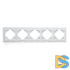 Рамка 5-местная горизонтальная Stekker Эрна 39620