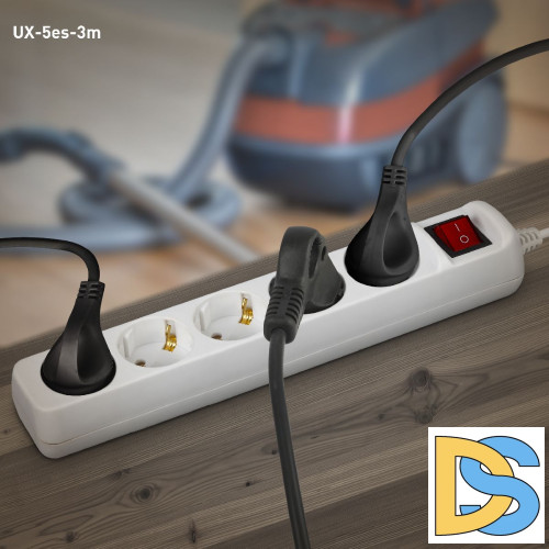 Удлинитель электрический Эра UX-5es-3m Б0035757