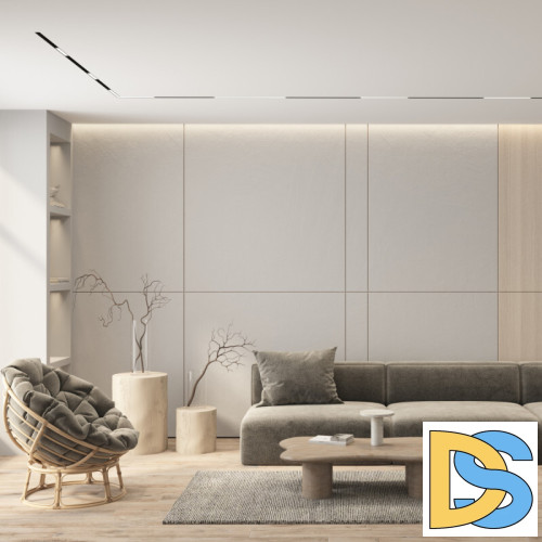 Трековый однофазный светильник Denkirs Simple Linear DK8105-BK