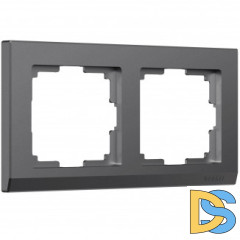 Рамка на 2 поста Stark (графит матовый) W0021864