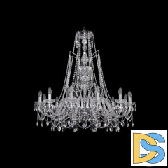 Подвесная люстра Bohemia Ivele Crystal 1411/12/360/XL-96 Ni