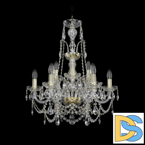 Подвесная люстра Bohemia Ivele Crystal 1411/6+3/195/XL-65 G