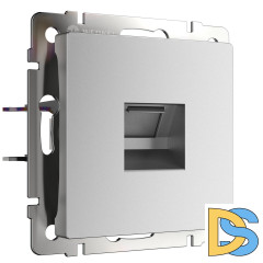 Розетка Ethernet RJ-45 Werkel (серебряный матовый) W1181065