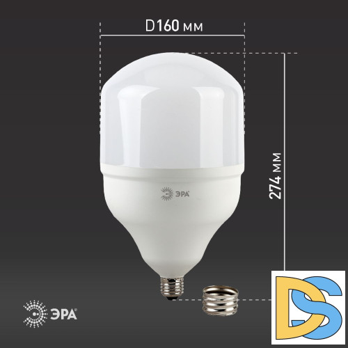 Лампа светодиодная Эра E40 65W 6500K LED POWER T160-65W-6500-E27/E40 Б0027924