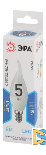 Лампа светодиодная Эра E14 5W 4000K LED BXS-5W-840-E14 Б0027968