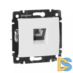Розетка телефонная RJ11 Legrand Valena белая 774438