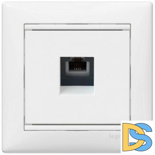 Розетка телефонная RJ11 Legrand Valena белая 774438