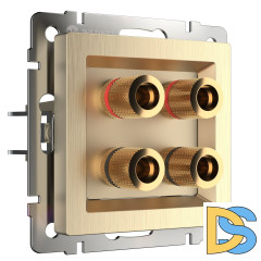 Акустическая розетка Werkel (шампань рифленый) W1185010