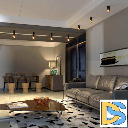 Потолочный светильник Elektrostandard DLN114 GU10 черный/золото 4690389151170