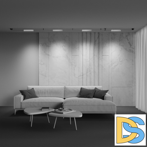 Трековый светильник Maytoni Points TR128B-12W4K-M-W