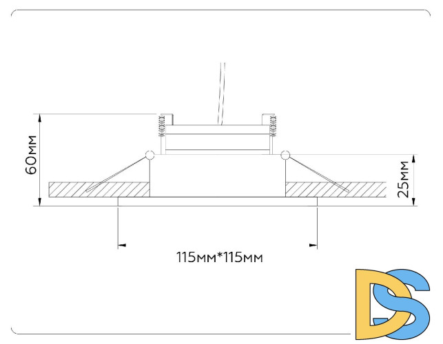Встраиваемый светильник Ambrella Light GX Standard Tech Techno Spot TN52340