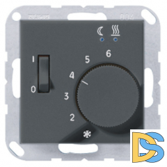 Регулятор температуры пола с выносным датчиком Jung ECO Profi 10А 230В Антрацит