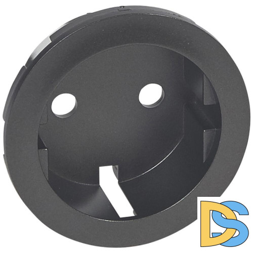 Лицевая панель Legrand Celiane розетки 2К+З немецкого стандарта графит 067931