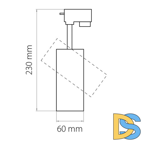 Трековый светодиодный светильник Lightstar Volta 228236
