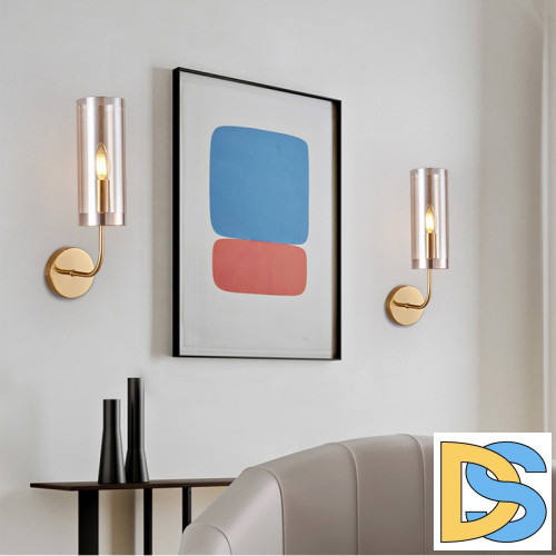 Бра ImperiumLoft Agne Blue Glass Tube 100322-22