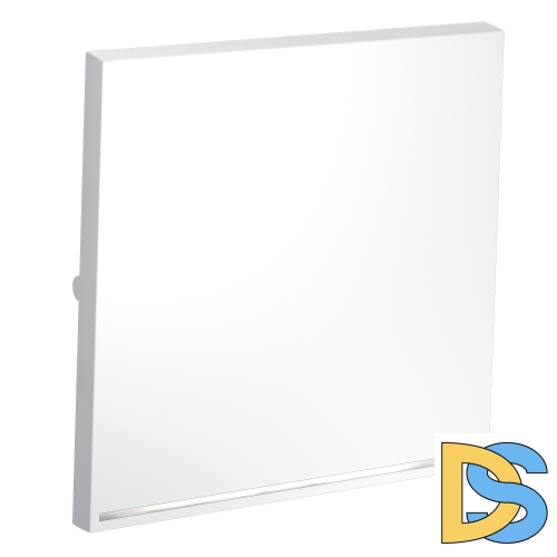 Клавиша для выключателя/переключателя одноклавишного с подсветкой, S70 (белый матовый)