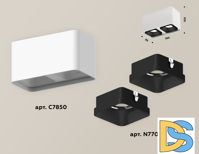 Накладной светильник Ambrella Light Techno XS7850002 (C7850, N7702)