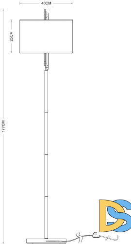 Торшер Arte Lamp Julietta A5037PN-2CC