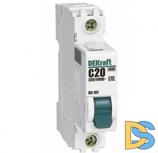 Автоматический выключатель DEKraft ВА-101 1P 25А 4.5кА, 11056DEK