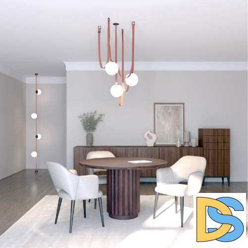 Трековый однофазный светильник Denkirs Belty Orb DK5551-BK