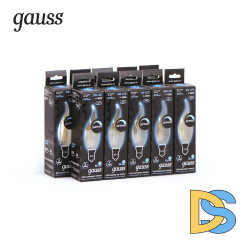Лампа светодиодная диммируемая Gauss филаментная E14 5W 4100К прозрачная 104801205-D