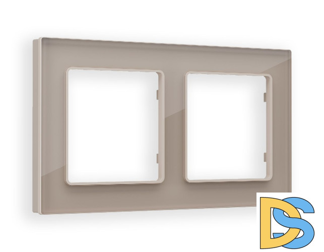 Рамка двухместная Ambrella Volt Platos AF380602