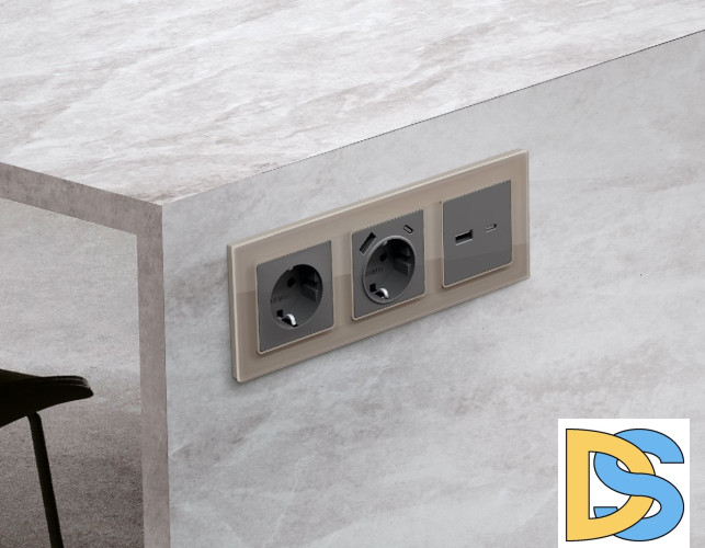 Рамка двухместная Ambrella Volt Platos AF380602