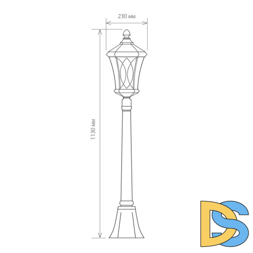 Уличный светильник Elektrostandard Virgo F капучино 4690389064852
