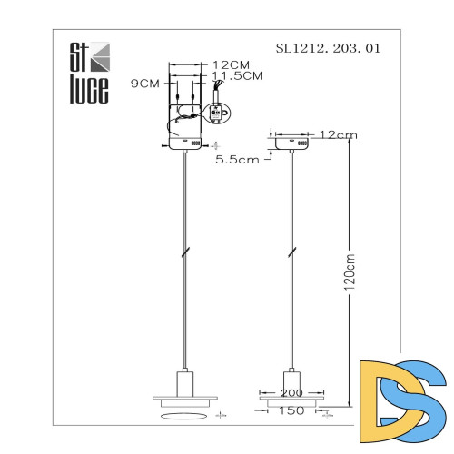 Подвесной светильник ST Luce Oltarno SL1212.203.01