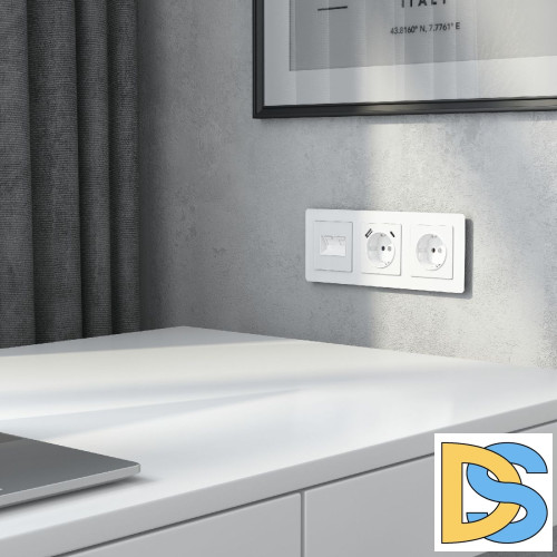 Накладка для двойной розетки Werkel Еthernet RJ-45 W1191141 4690389197390 a064026