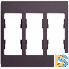 Рамка 3-ая (тройная), Сиреневый туман, серия Glossa, Schneider Electric