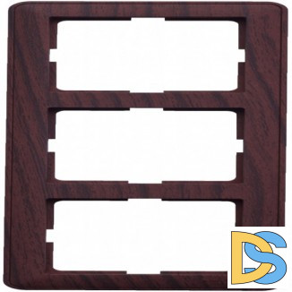 Рамка 3-ая (тройная), Мореный дуб (пластик), серия Wessen 59, Schneider Electric