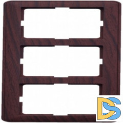 Рамка 3-ая (тройная), Мореный дуб (пластик), серия Wessen 59, Schneider Electric