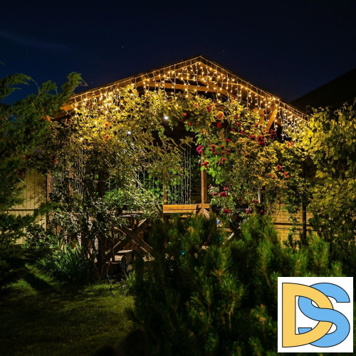 Уличная гирлянда Uniel ULD-B6007-200/STK WARM WHITE IP44 UL-00010889