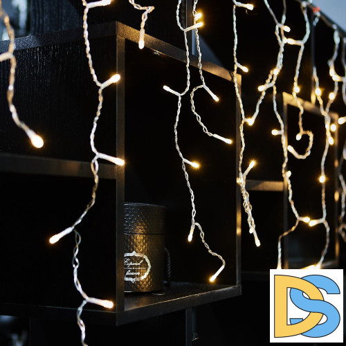 Уличная гирлянда Uniel ULD-B6007-200/STK WARM WHITE IP44 UL-00010889