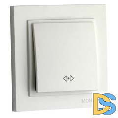 Выключатель одноклавишный перекресный Mono Electric Despina 10А 250В жемчуг 102-252525-112