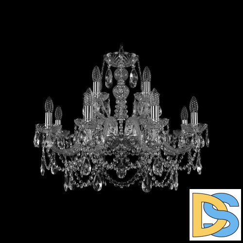 Подвесная люстра Bohemia Ivele Crystal 1411/8+4/240 Ni