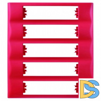 Рамка 5-ая (пятерная) вертикальная, Красный, серия Sedna, Schneider Electric