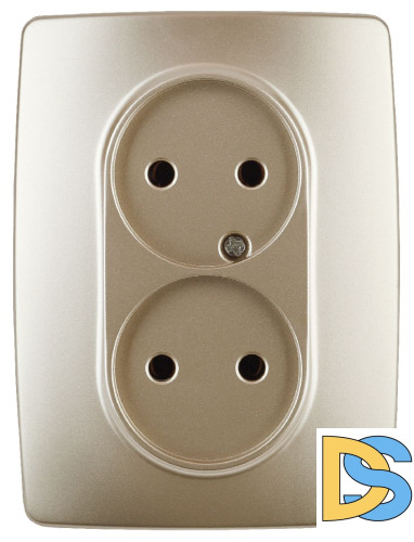 Розетка 2x2P Эра 12-2107-04 Б0031241