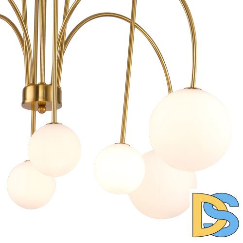 Люстра на штанге Delight Collection KG1213P-8 brass