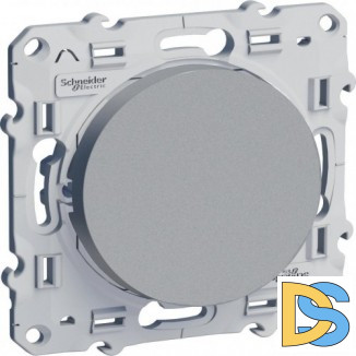 Выключатель 1-клавишный, Алюминий, серия Odace, Schneider Electric