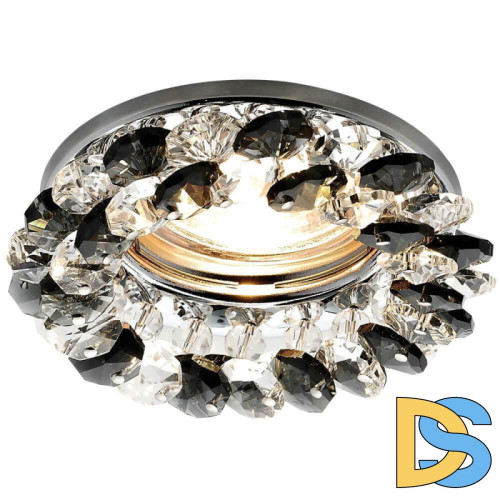 Встраиваемый светильник Ambrella Light Crystal K206 BK/CH