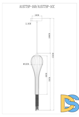 Подвесной светильник Arte Lamp Waterfall A1577SP-1CC
