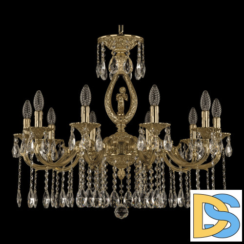 Подвесная люстра Bohemia Ivele Crystal Verona 72401/10/250 A G FA4M